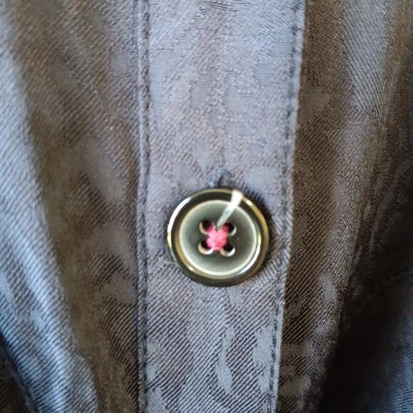 Ett Twa Anthropologie Women's Navy Blue Floral James Tie-Waist Jumpsuit Size 0 - Picture 7 of 16